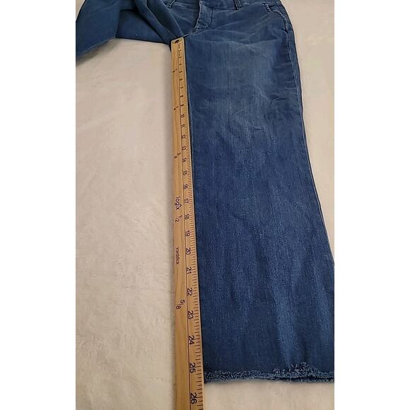 Frank & Eileen Wicklow Straight Jeans | Raw Hem | Blue Denim | Size 8 - Picture 8 of 12